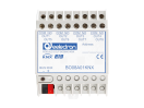 EELBO08A01KNX UNIVERSAL MODULE 8 OUT The DIN RAIL 8 Output Module BO08A01KNX is an EIB/KNX DIN rail mounting device useful to interface commands (e.g. push buttons) or loads (e.g. lamps) for any kind of applications.
Device 8 outputs on board can be configured:
• Each output can be configured independently for
load control (R1 to R8)
• Each output can be configured independently for ON
/ OFF or continuous switching (PWM) for Electric
valves (solenoid actuators) (EV1 to EV8)
• Outputs can be configured in pairs for the management of roller shutters and blinds; up to 4 channels (Channels A to D)
• Outputs can be configured in pairs for management of Motor Reductor or for solenoid valves with 3-point control or for ventilating grille; up to 4 channels (Channels A to D)
• Fan Coil Actuator for 2/4 pipes systems for Heating / Cooling with 3 speed motors) (uses relay from 1 to 5)
Device is intended to be installed on DIN rail. 1