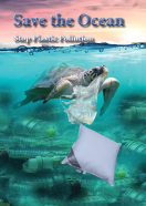 20213026060 Kussen Save the Ocean 60 x 60 Help plastic in de oceaan te stoppen en ethische recyclingsystemen te bouwen die levens en het milieu over de hele wereld veranderen, door op het “Save the ocean” kussen, met  100 % katoensatijnen hoes, te slapen.
Het hoofdkussen gevuld met een heerlijk zachte vezel is gerecycleerd uit plastic en petflessen. U slaapt super comfortabel én tijdens uw slaap helpt u mee aan een beter leefmilieu.
 s