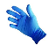 1005000013 HANDSCHOEN VINYL BLAUW /100 X-LARGE (10)  Handschoen