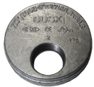 60000041 GEDG 21/2"x2" Groef Eindkap Draadgat GALVA 21/2"x2" 76mmx60mm Groef Eindkap met excentrisch draadgat 21/2"-2" GALVA FM gekeurd groef eindkap draadgat galva