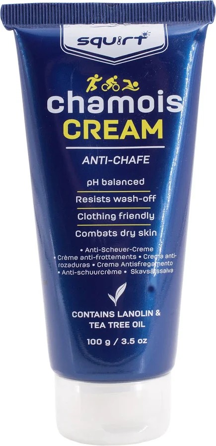 VISQ46 Squirt chamois cream 100g !DOCTYPE HTML PUBLIC "-//W3C//DTD HTML 4.0 Transitional//EN"
htmlhead
meta content="text/html; charset=unicode" http-equiv="Content-Type" /
/head
bodyBELANGRIJKSTE VOORDELENbr /br /Voorkomt schuren en irritatie: vormt een 
beschermende laag tegen wrijving en ongemak.br /Langdurige, zweetbestendige 
formule: Blijft effectief tijdens intensieve trainingen en onder alle 
weersomstandigheden.br /Niet-vettig: Geeft geen vlekken op kleding en laat geen 
plakkerig residu achter.br /Verzacht en geneest: Natuurlijke ontstekingsremmende 
eigenschappen helpen huidbeschadiging te voorkomen en te herstellen.br /Zacht 
voor de huid: Vrij van agressieve chemicaliën, kunstmatige geurstoffen en 
parabenen.br /Antimicrobiële bescherming: Tea Tree Oil helpt de huid gezond te 
houden en beschermt tegen irritatie./body/html Squirt chamois cream