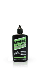 BR05 Brunox Top-Kett 100ml druppelaar Staffelkorting bij aankoop van: 

mix 5   dozen/pakken Brunox/Squirt
mix 10 dozen/pakken Brunox/Squirt

Brunox® Top-Kett is overal bruikbaar waar een langdurige smering en ook een langdurige corrosiebescherming gewenst is. Speciaal voor fietskettingen.

Brunox® Top Kett is een niet uithardend multifunctioneel product, dat overal te gebruiken is, waar een langdurige smering en een langdurige corrosie bescherming gewenst zijn. Brunox® Top Kett vormt een gelijkmatige, niet uithardende film, die ook de kleinste hoeken en naden volledig bedekt. Brunox® Top Kett smeert ook onder hoge oppervlaktedruk. Brunox® Top Kett dringt in de schakels van de ketting en blijft er niet alleen maar buiten op liggen. Brunox Top-Kett druppelaar